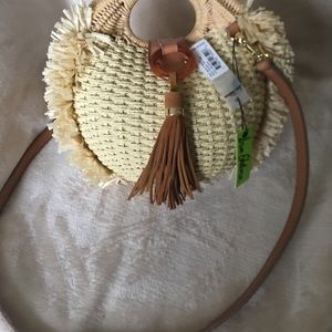 Sam Edelman Pomona Straw Satchel Bag